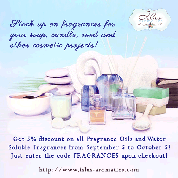 Get 5% Discount on Fragrance Oils this September!