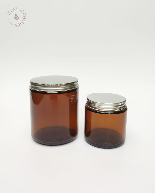 Amber Glass Jars | Amber Jars | Brown Glass Jars | ISLAS Aromatics