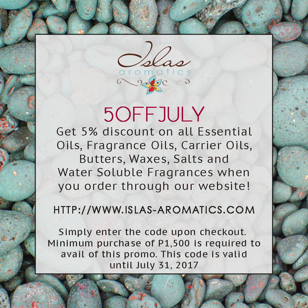 Get 5% off your orders this July!