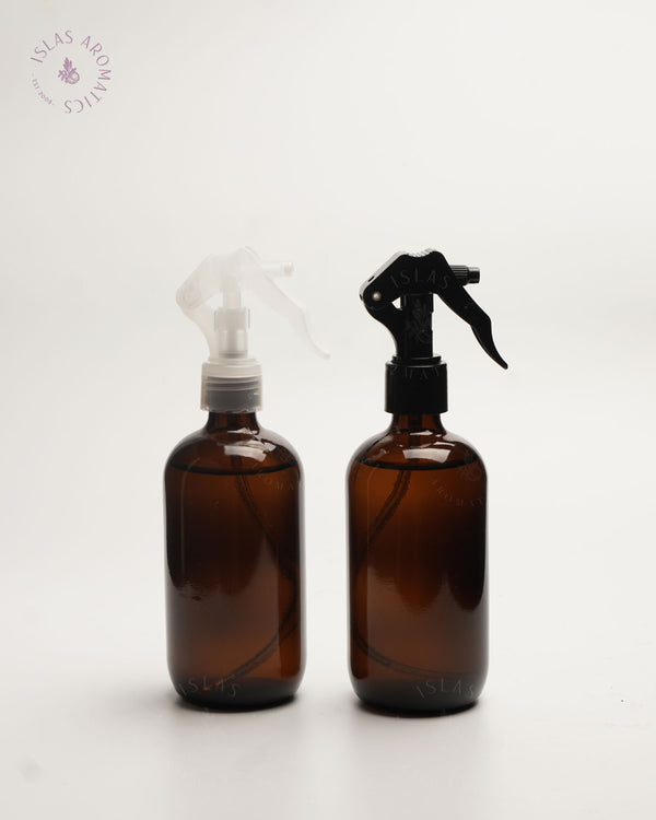 Amber Bottles with Pump | Amber Glass Pump Bottles | ISLAS Aromatics
