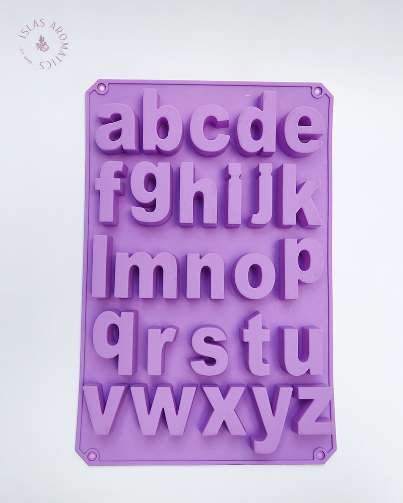 Alphabet Silicone Mold | Letter Molds | ISLAS Aromatics